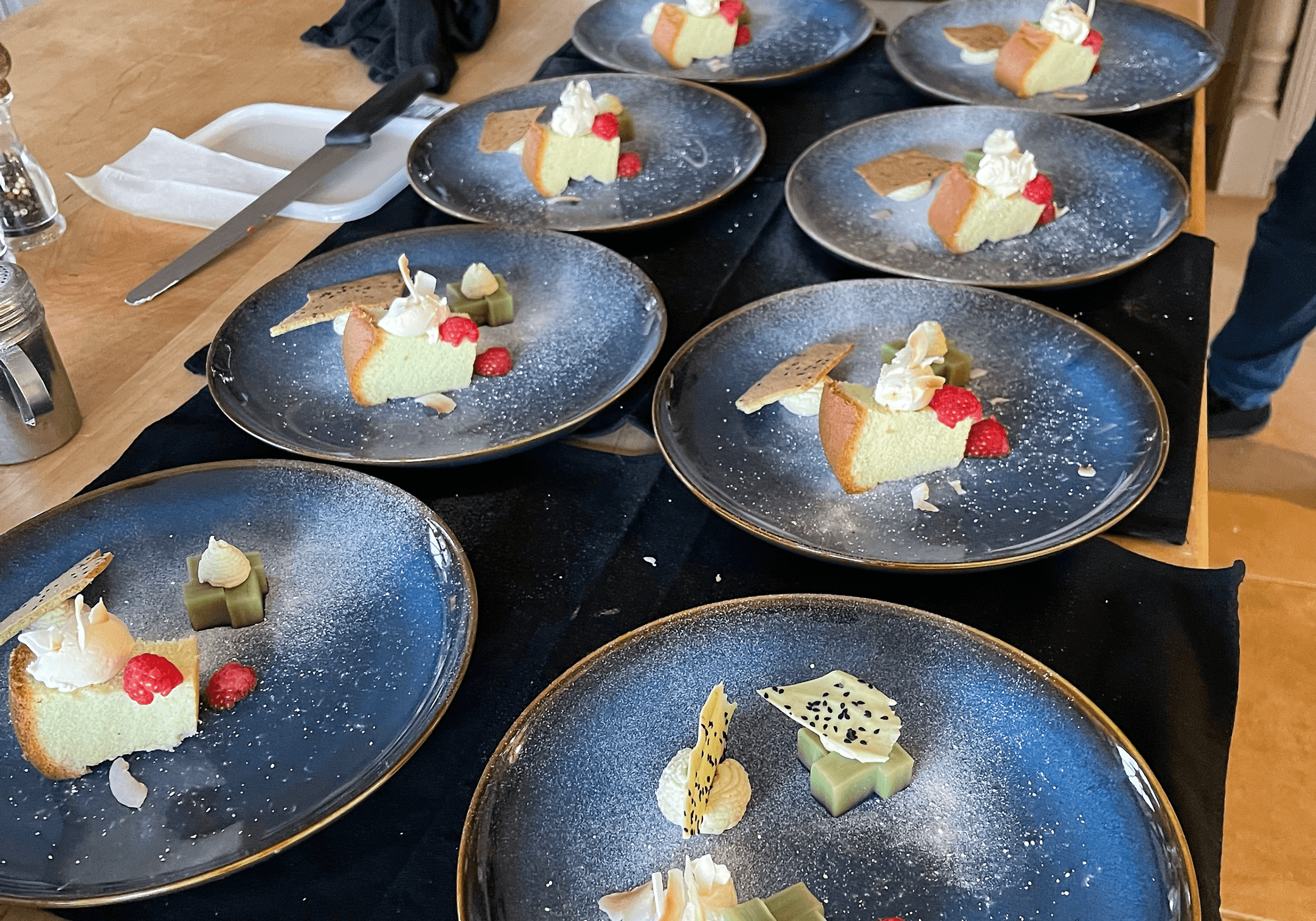 Chef Lawrence preparing cuisine