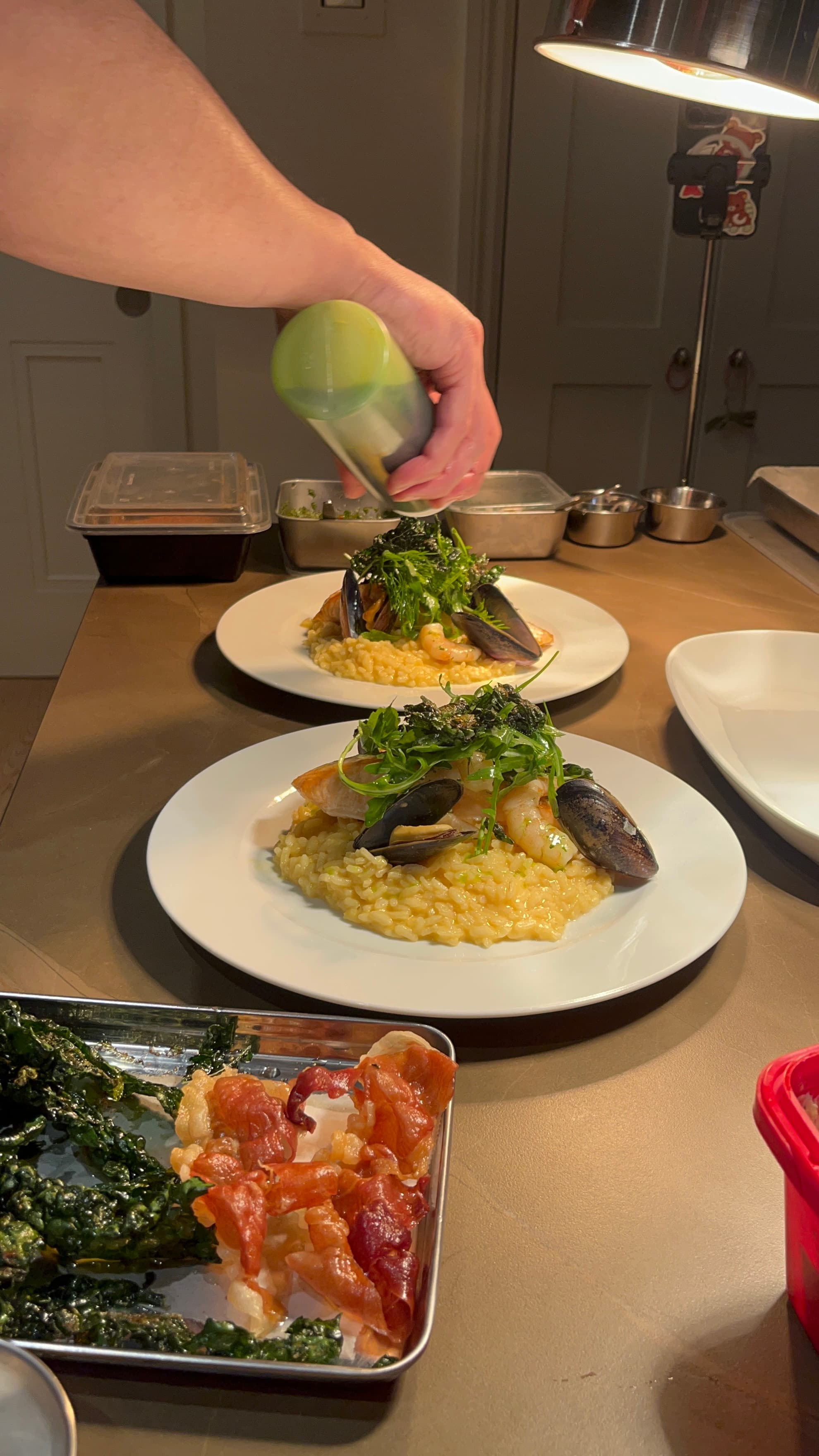 Chef Lawrence preparing cuisine
